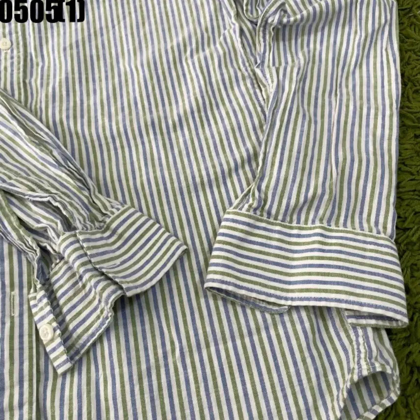 [BUNJANG] Solid Homme Striped Long Sleeve Shirt Men&