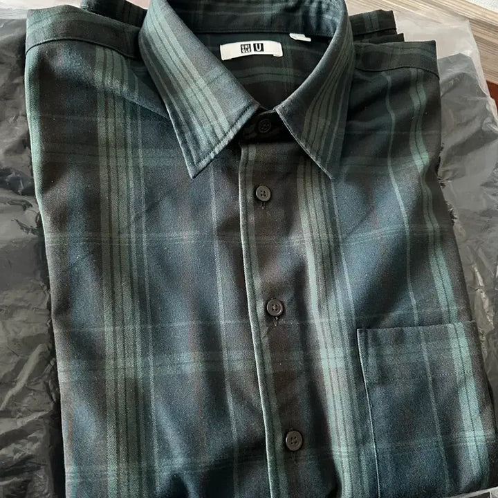 [BUNJANG] Uniqlo U Flannel Check Shirt / 새상품 유니클로 U 체크 셔츠 플라넬