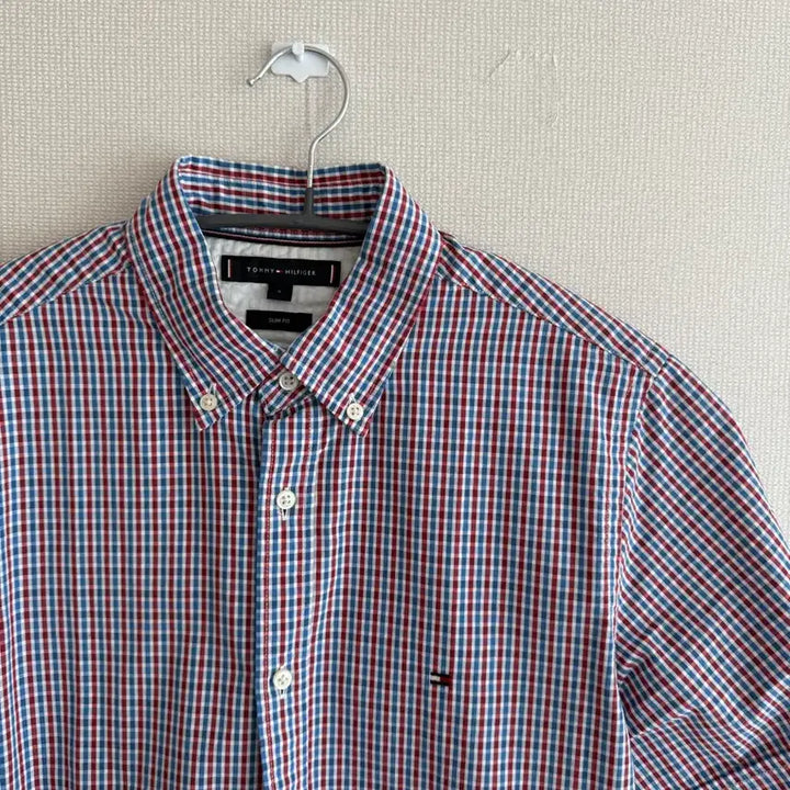 [BUNJANG] Tommy Hilfiger Check Short Sleeve Shirt S / 타미힐피거 체크 반팔 셔츠 S