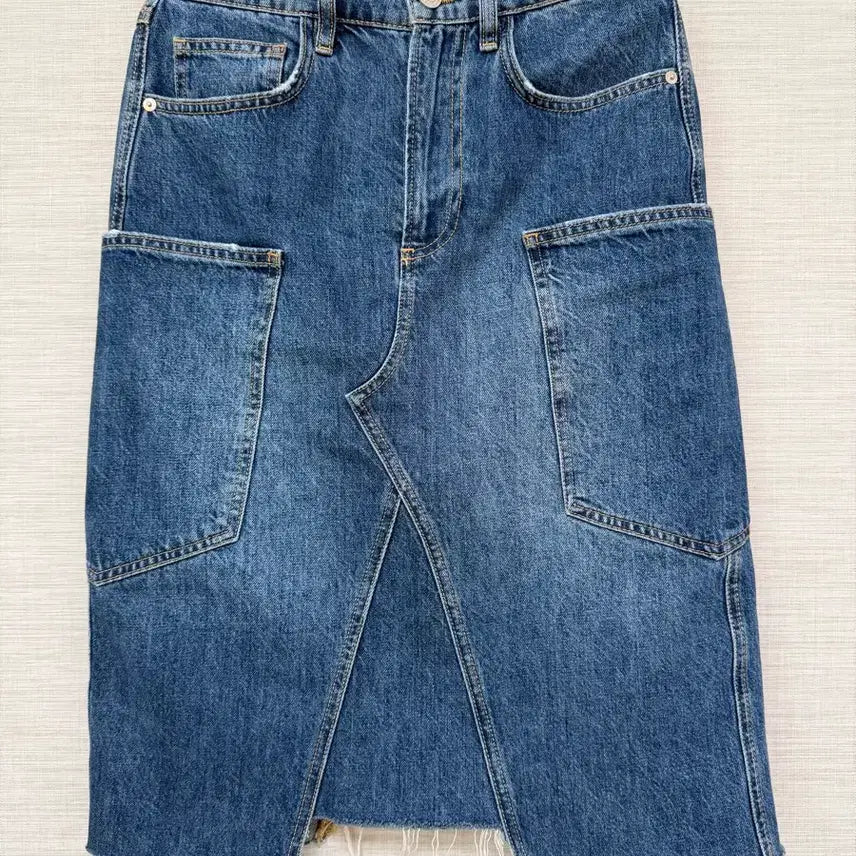 [BUNJANG] Thom Browne Frame Denim Cargo Skirt / 톰그레이하운드 프레임 데님 카고 스커트
