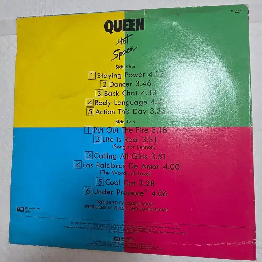 [BUNJANG] Queen Hot Space LP Vinyl / 퀸 Queen Hot Space LP