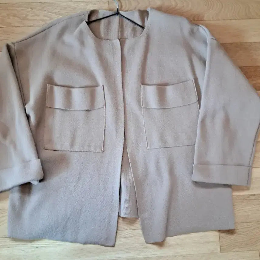 [BUNJANG] Brown Pocket Cardigan Jacket / 브라운  포켓 가디건 자켓