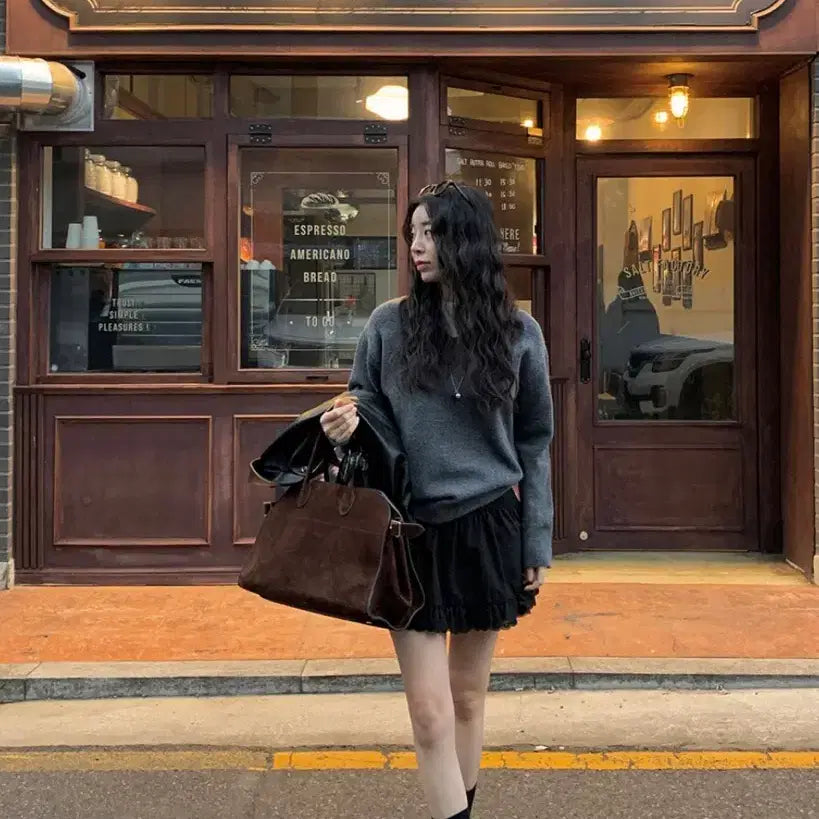 [BUNJANG] Trendier Apparel Lace Frill Mini Skirt / 트렌디어패럴 레이스 프릴 치마 무료배송