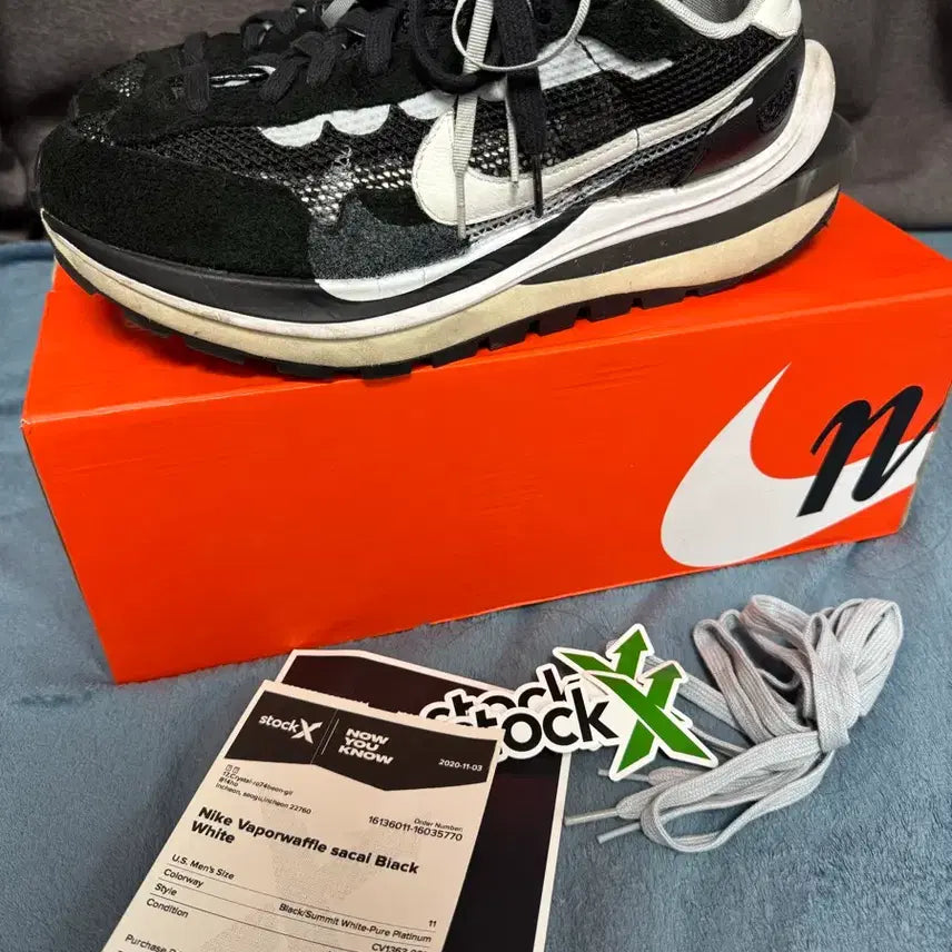 [BUNJANG] Nike x Sacai Vaporwaffle Black US 11 / 나이키 사카이 베이퍼와플 블랙 싸게 판매합니다