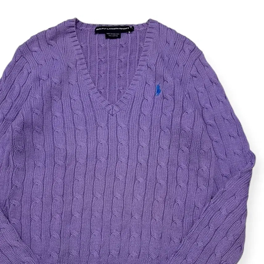 [BUNJANG] Polo Ralph Lauren Cable Knit Sweater / 폴로 랄프로렌 케이블 니트