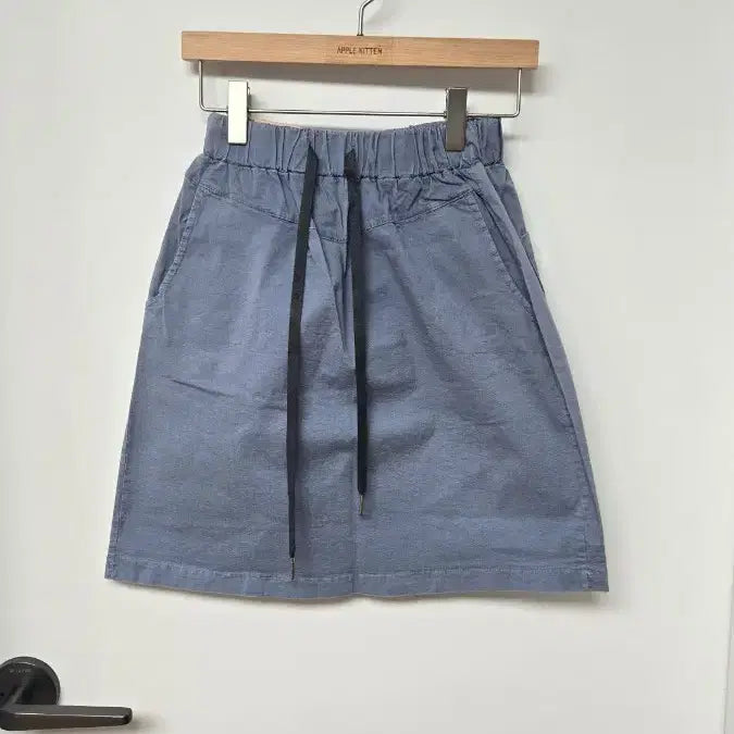 [BUNJANG] Blue Mini Skirt with Elastic Waistband / S싸이즈 허리밴딩 블루 스커트