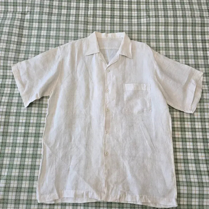 [BUNJANG] Ramie Blend Loose Fit Shirt / 105ㅡ모시 굵은발 셔츠ㅡ100