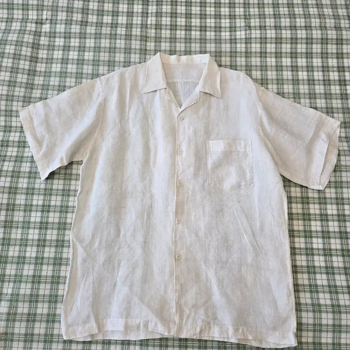 [BUNJANG] Ramie Blend Loose Fit Shirt / 105ㅡ모시 굵은발 셔츠ㅡ100