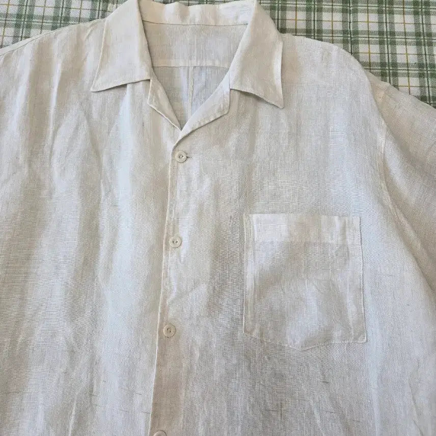 [BUNJANG] Ramie Blend Loose Fit Shirt / 105ㅡ모시 굵은발 셔츠ㅡ100