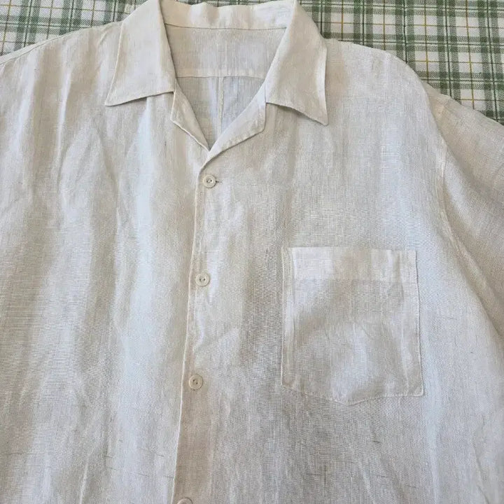 [BUNJANG] Ramie Blend Loose Fit Shirt / 105ㅡ모시 굵은발 셔츠ㅡ100
