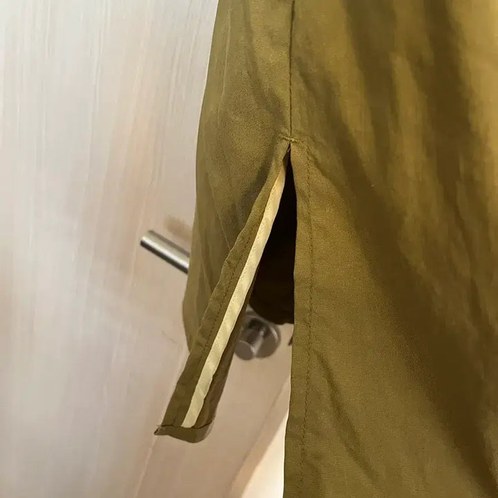 [BUNJANG] Jennu Khaki Linen Blend Long Coat / 66 Jenn U 카키색 린넨 코트