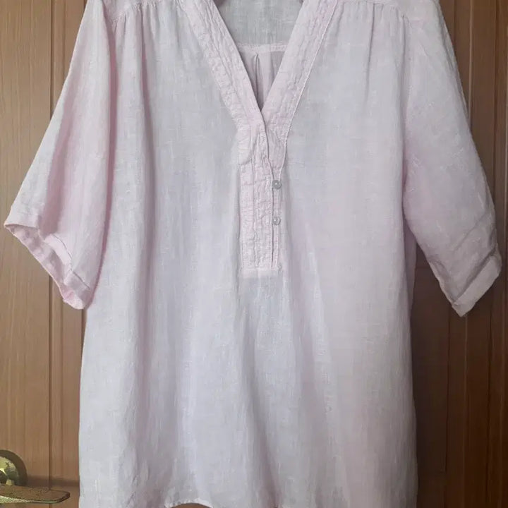 [BUNJANG] Zara Linen Blouse Pink / 자라 린넨 블라우스 핑크