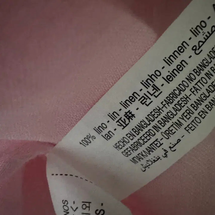 [BUNJANG] Zara Linen Blouse Pink / 자라 린넨 블라우스 핑크