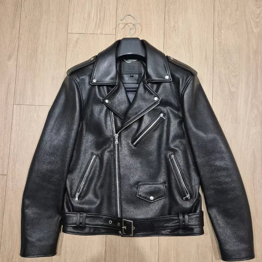 [BUNJANG] Ziozia Double Rider Leather Jacket / 지오송지오 더블라이더 가죽자켓 105