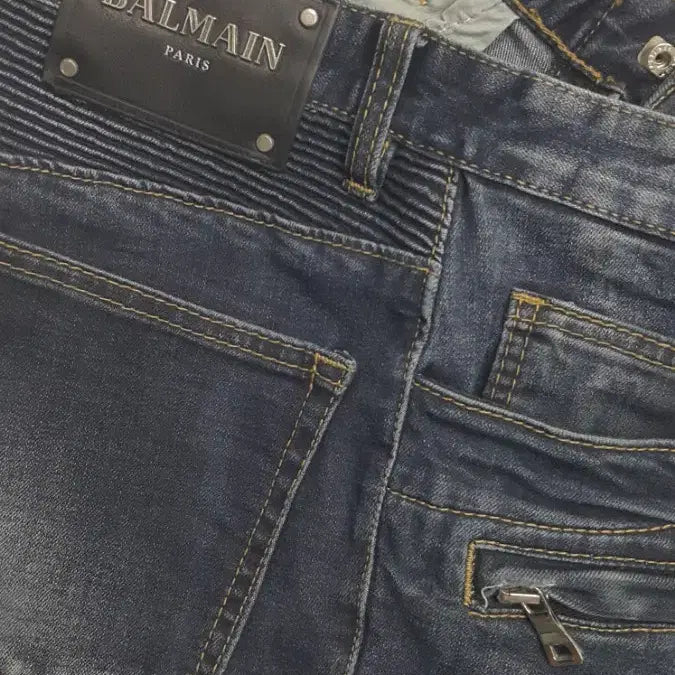 [BUNJANG] Balmain Italian Biker Jeans (30" Waist) / 발망(사방스판) 이태리진 30인치(No.247)S급! 드라이완료!