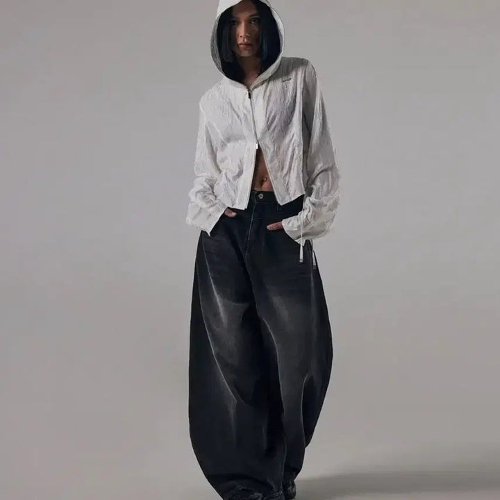 [BUNJANG] Triming Bird York Denim Pants Black Size 1 / 트리밍버드 요크 데님 팬츠 블랙
