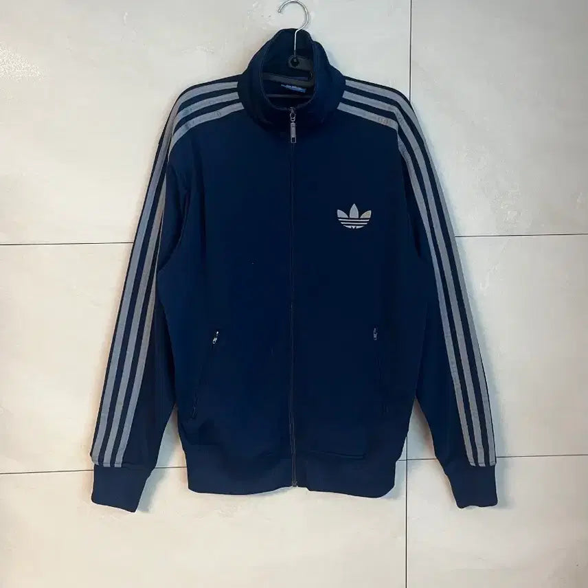 [BUNJANG] Adidas Old Firebird Track Jacket Navy/Grey / [100] 아디다스 구파이어버드 대장 져지 네이비/그레이 라인