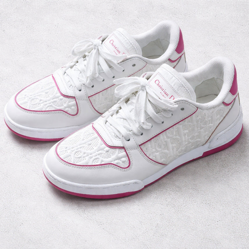 [BUNJANG] Dior B23 Sneaker Oblique White/Pink / [실착2회] 디올 원 ONE 오블리크 스니커즈 화이트/핑크