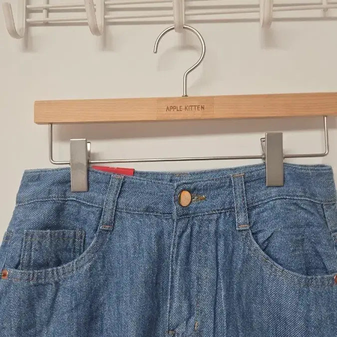 [BUNJANG] Soft Denim Mini Skirt (S, M, L) / S,M,L 176 부들 스커트