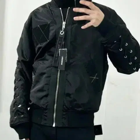 [BUNJANG] Diesel MA-1 Flight Jacket Jumper Windbreaker Zip-up / 디젤 MA-1 항공자켓 점퍼 바람막이 집업