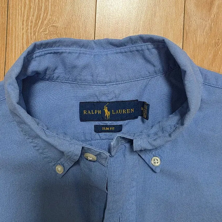[BUNJANG] Polo Ralph Lauren Blue Short Sleeve Shirt - Medium (100) / 폴로 랄프로렌 반팔 셔츠 블루M(100)