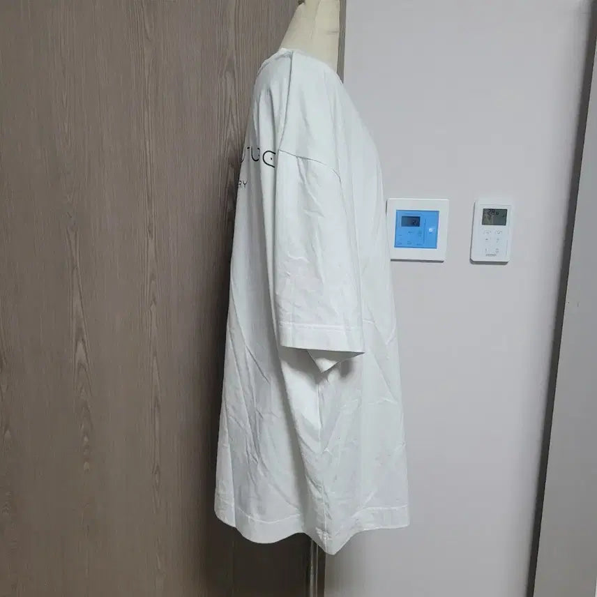 [BUNJANG] Altered Future White Oversized Short Sleeve T-Shirt / 얼터드퓨처 흰색 반팔 티셔츠 오버핏