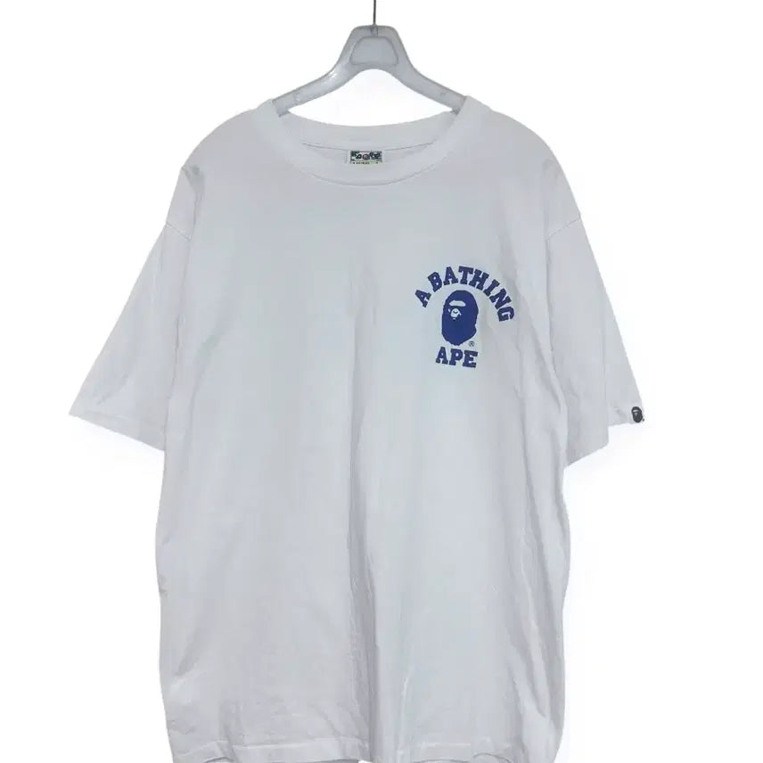[BUNJANG] BAPE White Short Sleeve T-Shirt / BAPE 베이프 화이트 반팔 티셔츠