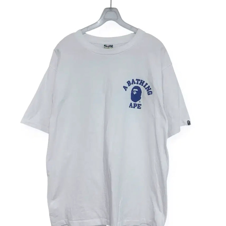 [BUNJANG] BAPE White Short Sleeve T-Shirt / BAPE 베이프 화이트 반팔 티셔츠