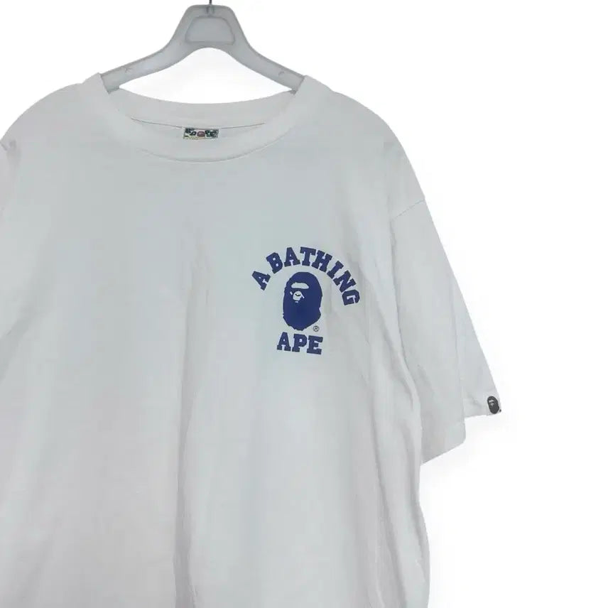 [BUNJANG] BAPE White Short Sleeve T-Shirt / BAPE 베이프 화이트 반팔 티셔츠