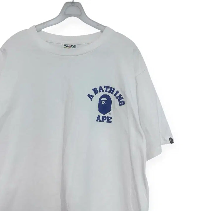 [BUNJANG] BAPE White Short Sleeve T-Shirt / BAPE 베이프 화이트 반팔 티셔츠