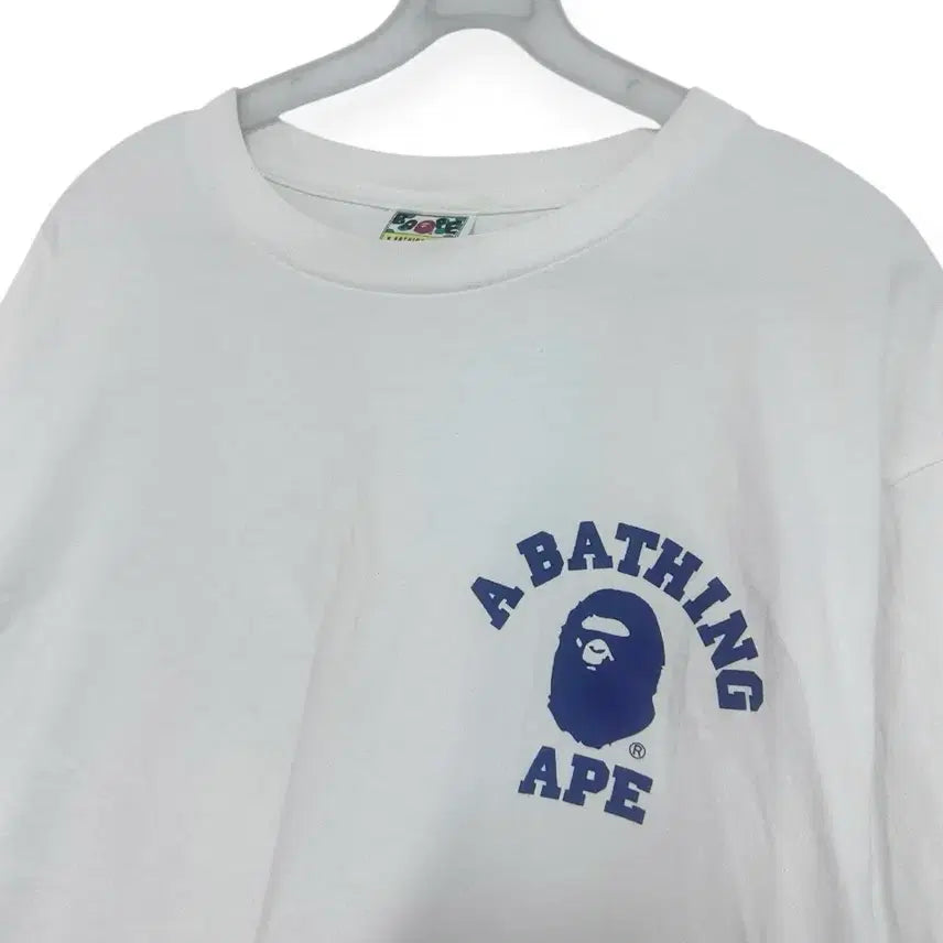 [BUNJANG] BAPE White Short Sleeve T-Shirt / BAPE 베이프 화이트 반팔 티셔츠