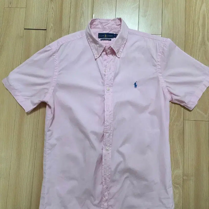 [BUNJANG] Polo Ralph Lauren Pink Short Sleeve Shirt M (100-103) / 폴로 랄프로렌 핑크 반팔 셔츠M(100)