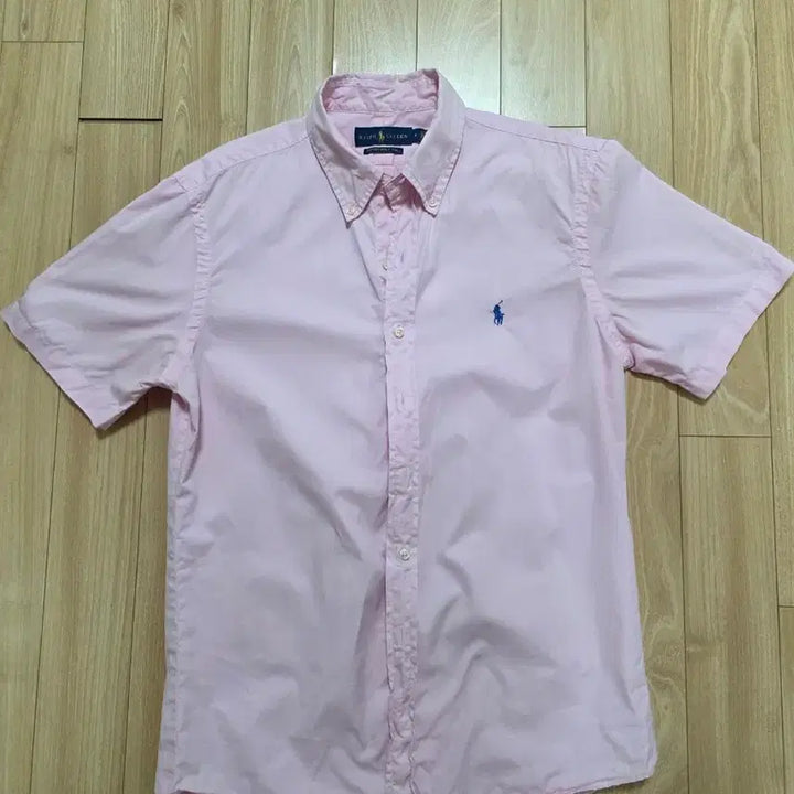 [BUNJANG] Polo Ralph Lauren Pink Short Sleeve Shirt M (100-103) / 폴로 랄프로렌 핑크 반팔 셔츠M(100)