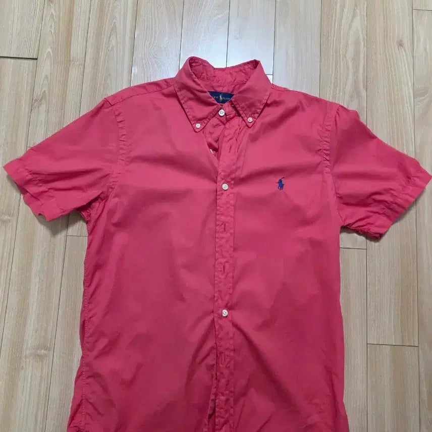 [BUNJANG] Polo Ralph Lauren Red Short Sleeve Shirt S (100-103) / 폴로 랄프로렌 레드 반팔 셔츠S(100)