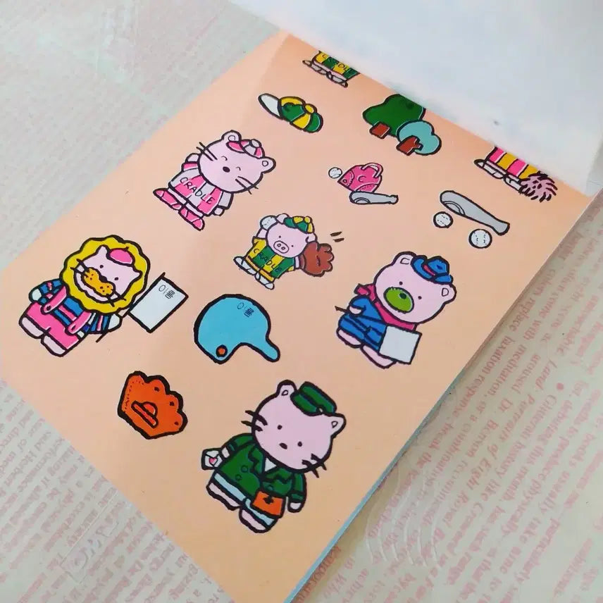 [BUNJANG] Classic Zoids Liger Sticker Memo Pad / 고전 전사라이거 스티커 메모지 / 빈티지 문구 옛날 만화영화 팬시 소품