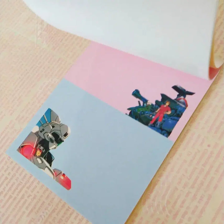 [BUNJANG] Classic Zoids Liger Sticker Memo Pad / 고전 전사라이거 스티커 메모지 / 빈티지 문구 옛날 만화영화 팬시 소품