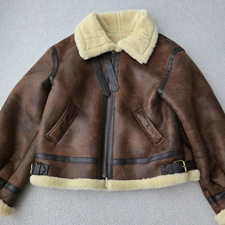 [BUNJANG] Vintage Leather Mustang Jacket Size 105 / 빈티지 무스탕 가죽 자켓 105