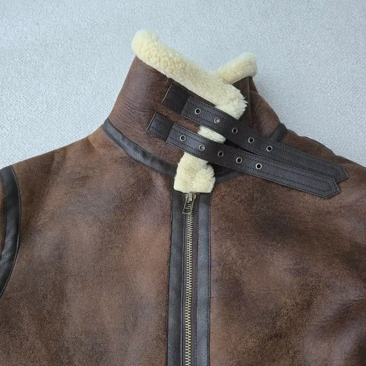 [BUNJANG] Vintage Leather Mustang Jacket Size 105 / 빈티지 무스탕 가죽 자켓 105