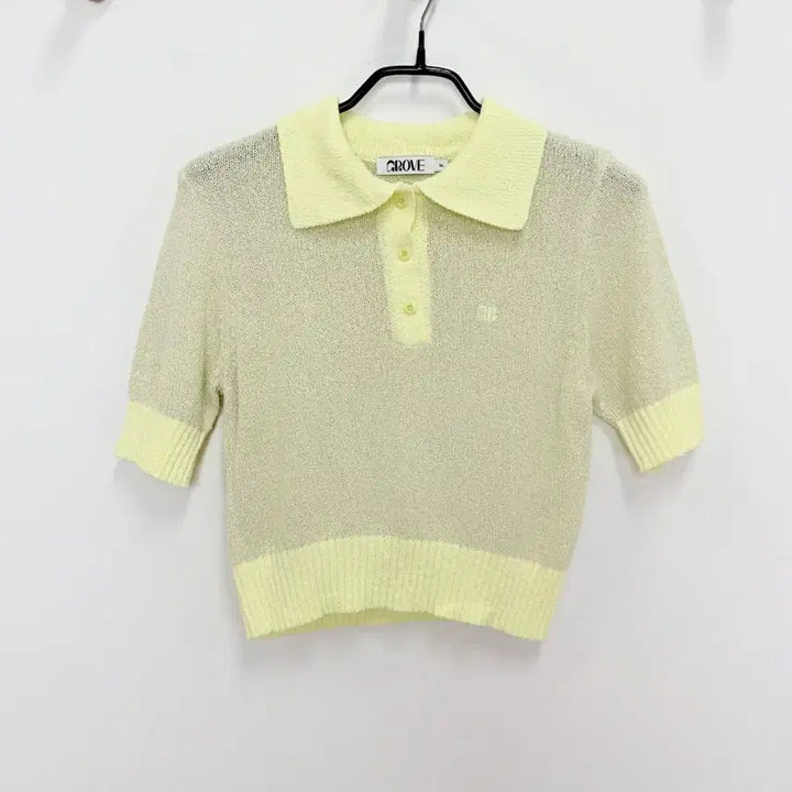 [BUNJANG] Grove Boucle Short Sleeve Knit - Yellow / 그로브 부클 반팔니트 - 옐로우