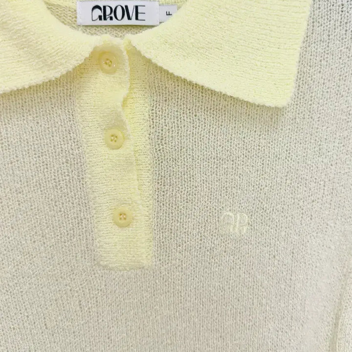 [BUNJANG] Grove Boucle Short Sleeve Knit - Yellow / 그로브 부클 반팔니트 - 옐로우