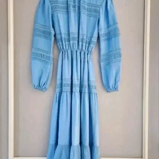 [BUNJANG] Lanvin Smocking Banding Long Dress (Size 55) / 랑방_ [size: 55] 스모킹밴딩 롱 밴딩 드레스