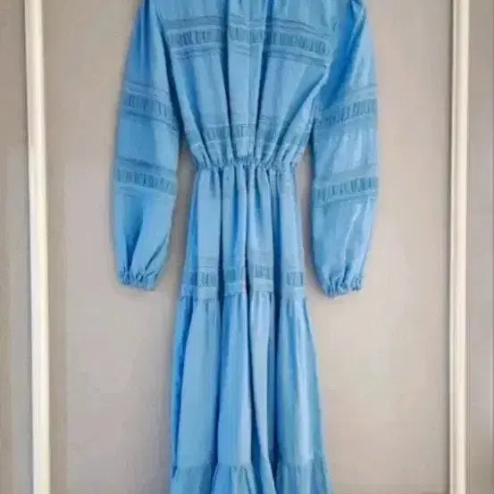 [BUNJANG] Lanvin Smocking Banding Long Dress (Size 55) / 랑방_ [size: 55] 스모킹밴딩 롱 밴딩 드레스