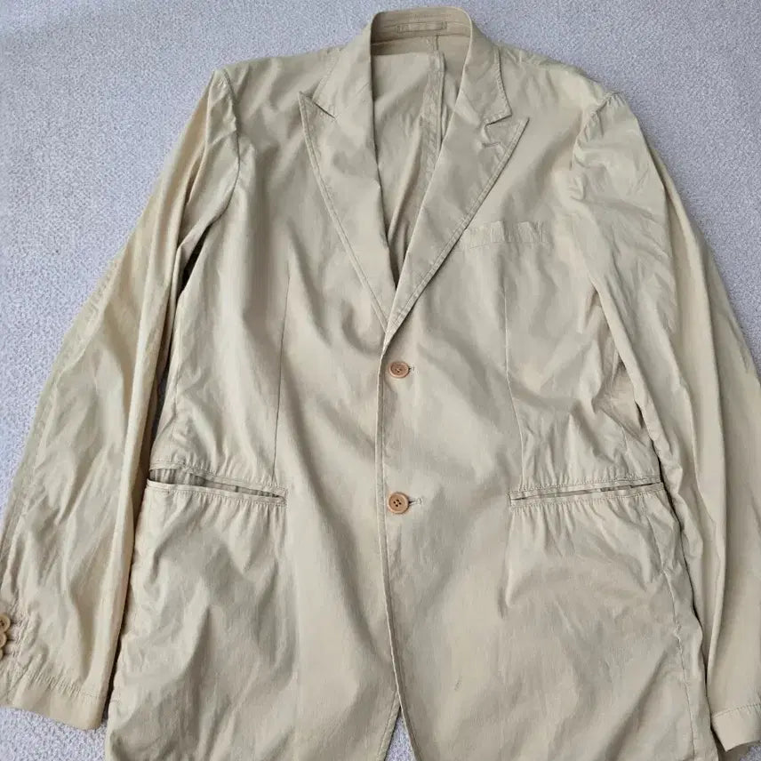 [BUNJANG] Theory Beige Cotton Jacket Size 100-105 / 띠어리 베이지 면 자켓 100-105