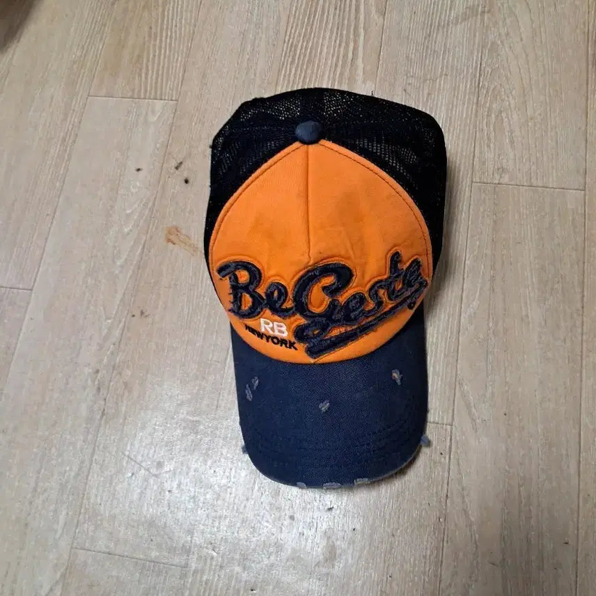 [BUNJANG] RB New York Mesh Cap Orange/Navy / RB 뉴욕 메쉬캡 오렌지/네이비
