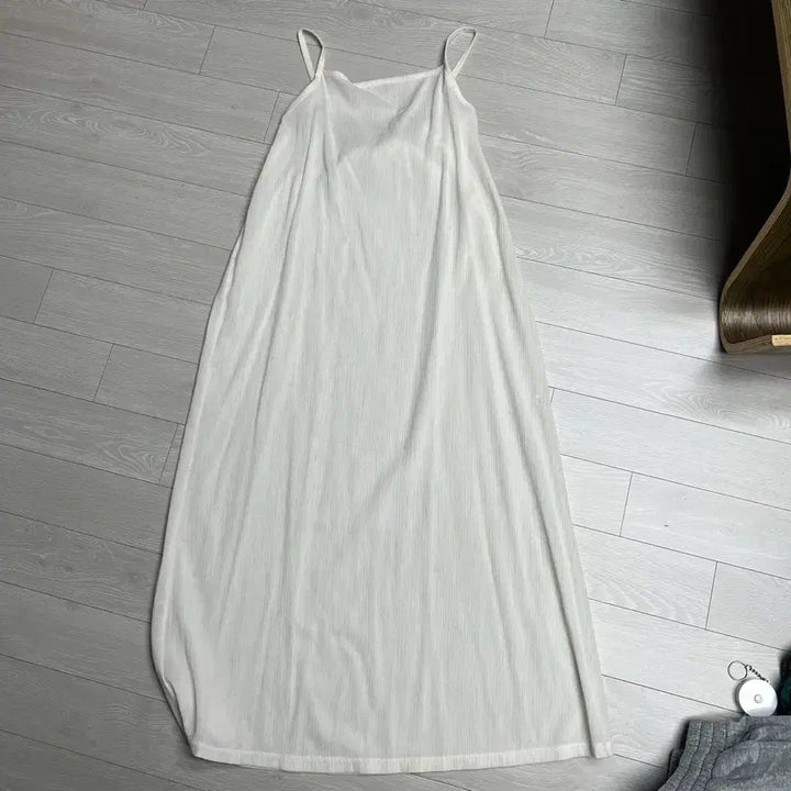 [BUNJANG] White Long Slip Layered Dress / 무료배송 보세 화이트 롱 슬립 레이어드 드레스 원피스