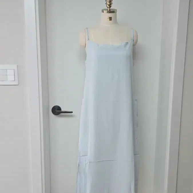 [BUNJANG] Gray Long Slip Dress / 그레이 롱 슬립 원피스