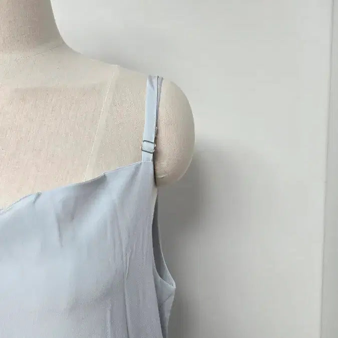 [BUNJANG] Gray Long Slip Dress / 그레이 롱 슬립 원피스
