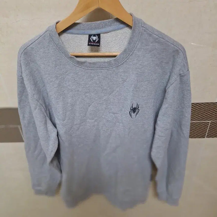 [BUNJANG] Spider Graphic Sweatshirt Gray (M) / 