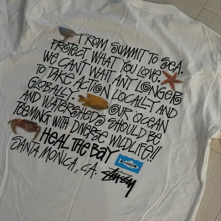 [BUNJANG] Stussy x Hill The Bay Collaboration T-Shirt - Large / 스투시 x 힐 더 베이 콜라보 반팔티 L