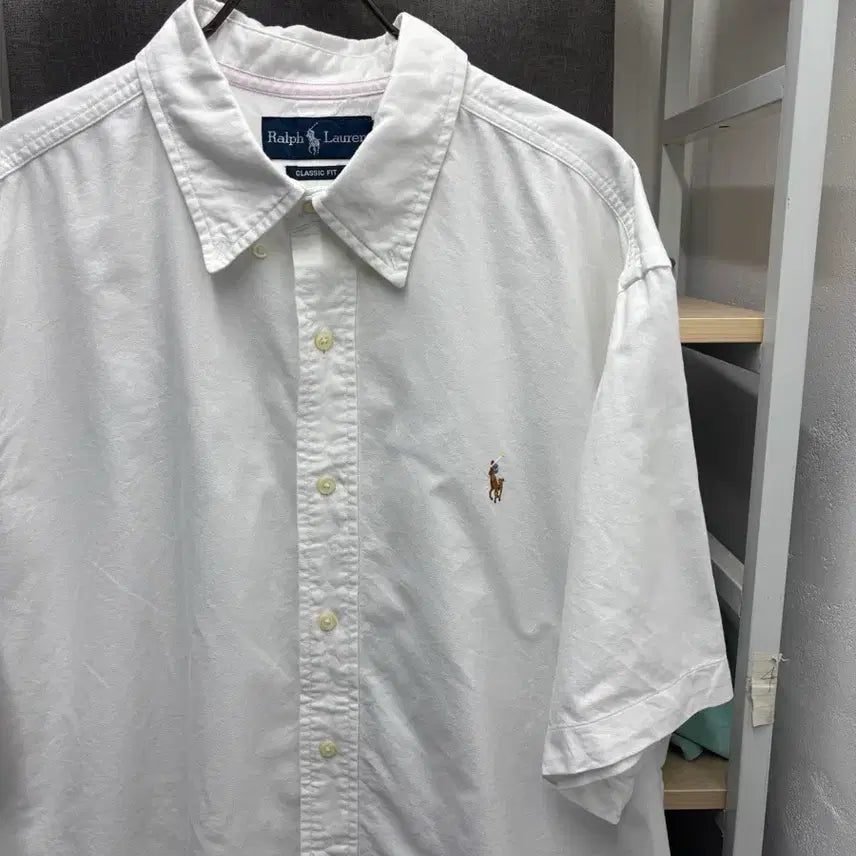 [BUNJANG] Polo Ralph Lauren Classic Fit White Shirt / 폴로 랄프로렌 클래식핏 흰색 셔츠